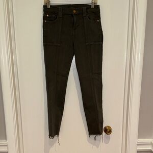 7 For All Mankind Dark Gray Ankle Jeans